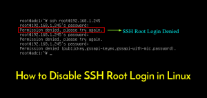 Menonaktifkan Login Root di SSH