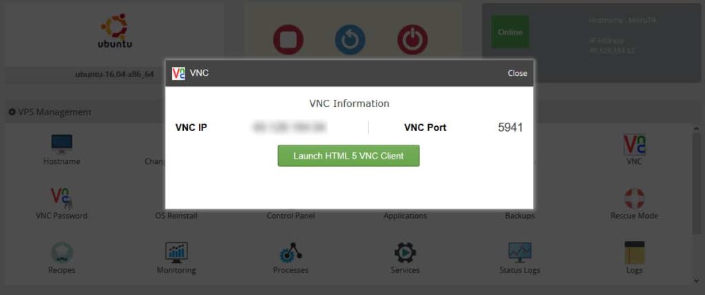 Akses VNC pada VPS Mikrotik Anda