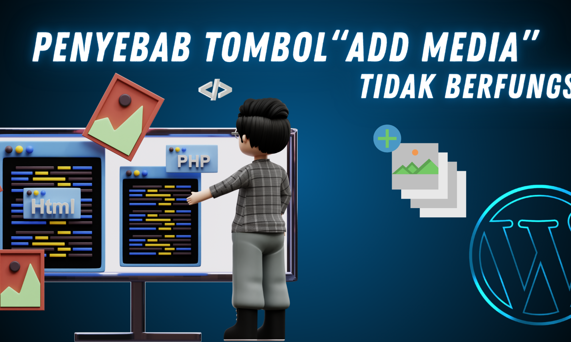 error tombol add media di wordpress