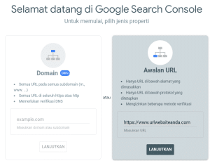 Halaman Google Search Console